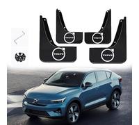 GFHZZS Car Mud Flaps for Volvo C40 Recharge 2021-2024,with Emblems Logo Splash Guards Car Fenders Mudguards Guards Tire Mudflaps Front Rear Rubber Splash Car Accessories