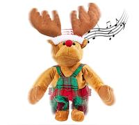 Gfilay Singing Rudolph The Red Nosed Reindeer Animated Plush Toy Christmas musical and Dancing Stuffed Animals for Kids