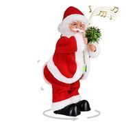 Gfilay Twerking Santa - 12Inch Moving Dancing Father Christmas with Music Xmas Decorations Toys for kids - Singing English Song