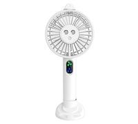 GFJHdfhE Mini Fan for Outdoor Portable Handheld Fan Misting For Travel 3 Wind Speed Cooling For Outdoor Indoor Women Makeup & Lash(White,2000mah)