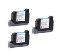 GFJHFDCR Ink Cartridge 600DPI Print Height 12.7mm Compatible With JS12 Handheld Printer Fast Dry Eco Solvent(JS12-Black-3pcs)