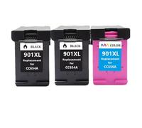 GFJHFDCR Refillable Ink Cartridge 901XL 901 Compatible With 901XL Printer And Officejet J4500 J4524 J4530 J4540 J4550 J4580 J4585 Inkjet Printers(2bk and 1color)