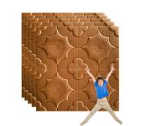 GFLCWYP 10Pcs Polystyrene Foam Ceiling Tiles Wall Coverings Self Adhesive Peel And Stick, Tile Wallpaper for Bedroom Waterproof, Brick Paneling for Walls, Stairs, Kitchen,D