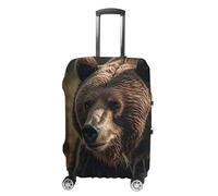 GFLFMXZW Bear On The Grass Luggage Cover for Suitcase Tsa Approved Stylish Suitcase Covers Washable Stretch Suitcase Protector Anti-Scratch Travel Baggage Covers for 19-32 Inch Luggage, style, XL,