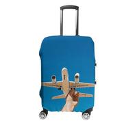 GFLFMXZW Blue Skies White Airplanes Luggage Cover for Suitcase Tsa Approved Stylish Suitcase Covers Washable Stretch Suitcase Protector Anti-Scratch Travel Baggage Covers for 19-32 Inch Luggage,