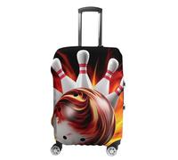 GFLFMXZW Bowling Ball Luggage Cover for Suitcase Tsa Approved Stylish Suitcase Covers Washable Stretch Suitcase Protector Anti-Scratch Travel Baggage Covers for 19-32 Inch Luggage, style, Small,