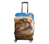 GFLFMXZW Cat in The Sun Luggage Cover for Suitcase Tsa Approved Stylish Suitcase Covers Washable Stretch Suitcase Protector Anti-Scratch Travel Baggage Covers for 19-32 Inch Luggage, style, M, Luggage