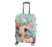 GFLFMXZW Cute Animal Rainbow Horse Luggage Cover for Suitcase Tsa Approved Stylish Suitcase Covers Washable Stretch Suitcase Protector Anti-Scratch Travel Baggage Covers for 19-32 Inch Luggage, style,
