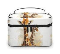 GFLFMXZW Makeup Bag Travel Cosmetic Bag for Women Giraffe Makeup Pouch for Purse Large Makeup Organizer Case Receiving Bag, Giraffe, 25x18x15cm, Cosmetic Bag