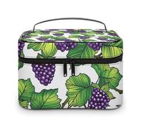 GFLFMXZW Makeup Bag Travel Cosmetic Bag for Women Hand Drawn Mulberries Makeup Pouch for Purse Large Makeup Organizer Case Receiving Bag, Hand Drawn Mulberries, 25x18x15cm, Cosmetic Bag