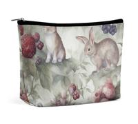 GFLFMXZW Makeup Bag Travel Cosmetic Bag for Women Hand Drawn Rabbit Makeup Pouch for Purse Large Makeup Organizer Case, Hand Drawn Rabbit, One Size, Cosmetic Bag