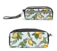 GFLFMXZW Makeup Bag Travel Cosmetic Bag for Women Lemon Pattern Makeup Pouch for Purse Large Makeup Organizer Case, Lemon pattern, 20*10*5.5cm, Cosmetic Bag