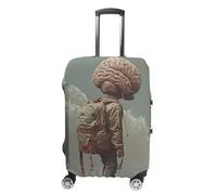 GFLFMXZW Only Brain Patterns Luggage Cover for Suitcase Tsa Approved Stylish Suitcase Covers Washable Stretch Suitcase Protector Anti-Scratch Travel Baggage Covers for 19-32 Inch Luggage, style,