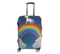 GFLFMXZW Rainbow, Galaxy, Horse Luggage Cover for Suitcase Tsa Approved Stylish Suitcase Covers Washable Stretch Suitcase Protector Anti-Scratch Travel Baggage Covers for 19-32 Inch Luggage, style,