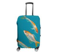 GFLFMXZW Transparent Fish Swimming Luggage Cover for Suitcase Tsa Approved Stylish Suitcase Covers Washable Stretch Suitcase Protector Anti-Scratch Travel Baggage Covers for 19-32 Inch Luggage, style,