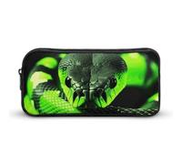 GFLFMXZW Wide Opening Pencil Case Large Capacity Pencil Pouch 3D Snake Pencil Bag Aesthetic Pen Bag Zipper Cosmetic Bag Portable Coin Pouch for Office Organizer