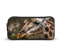 GFLFMXZW Wide Opening Pencil Case Large Capacity Pencil Pouch Eating Leaves Pencil Bag Aesthetic Pen Bag Zipper Cosmetic Bag Portable Coin Pouch for Office Organizer