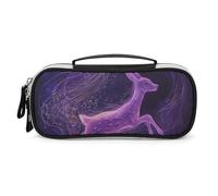GFLFMXZW Wide Opening Pencil Case Large Capacity Pencil Pouch Jump Out of The Mist Pencil Bag Portable Aesthetic Pen Bag Zipper Cosmetic Bag with Handle for Office Organizer