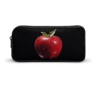 GFLFMXZW Wide Opening Pencil Case Large Capacity Pencil Pouch Red Fruits And Water Pencil Bag Aesthetic Pen Bag Zipper Cosmetic Bag Portable Coin Pouch for Office Organizer