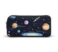GFLFMXZW Wide Opening Pencil Case Large Capacity Pencil Pouch The Solar Family Pencil Bag Aesthetic Pen Bag Zipper Cosmetic Bag Portable Coin Pouch for Office Organizer