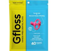 Gfloss Hands Free Dental Floss - 40 Count - Easy to Use & Discreet Flossers for Adults | Floss On The Go