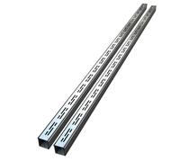 GFLPSQIA 1 2 4 6 8 10 Pcs Trench Drain System For Yard Low Profile, 5cm Narrow Channel Drain Kit & Patio Floor Drainage Ditch W/Stainless Steel Top Cap, Silver(Silver 2 pack,5x3cm(2x1 1/8"))