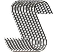 Gflyyue Meat Hooks,Premium Stainless Steel Butcher Hook Smoking Hooks, Meat Processing for Hanging, Butchering, Smoking, BBQ, Grilling, and Hanging Drying Tool (5.9IN 20PCS)