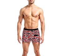 GFM® Mens Underwear Boxers - Union Jack British Flag Pattern (UJ-BOXER2) (UK, Alpha, XL, Regular, Regular, Flags) (UW-UJ-Boxer-P007-XL)