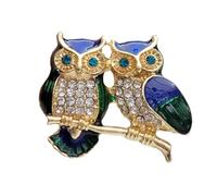 GFM® Owl Enamel Brooch - Christmas Valentines, Birthday, Mother's Day (4844-Brch-ENM-OL-A-NLHR)