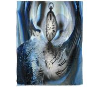GFM® Painting Art Based Cotton Blend Scarf - All Seasons Scarf (VCP) (Dali Surrealism Clock)(SCF-VCP-FS-8225-A)
