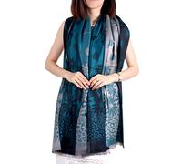 GFM Pashmina Style Scarf Shawl - (88)(2060-GHTL-Teal)
