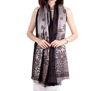 GFM® Pashmina Style Scarf Shawl - Coffee Brown - (DCN) (88)(EXC)(Pash-2060-GHKEK)