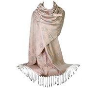 GFM® Pashmina Style Scarf Shawl (FLD)(Pash-9325-GLB-Pink)