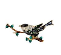 GFM® Robin on Branch Brooch - Christmas, Birthday Mothers day -(BRCH-RN-296-BHNL)