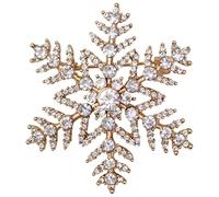 GFM® Snowflake Christmas Brooch - (BRCH-SNFLK-BB) (005-SN-Gold Tone)(BRCH-SNFLK-005-SN)