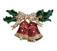 GFM® Sparkly Christmas Brooch Pin-Women Men - Snowflake, Christmas Tree, Heart, Santa Shoe, Wreath etc - Christmas, Birthday Mothers day, Stocking Filler (BRCH-CHRIS-A)