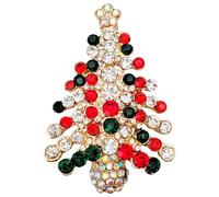 GFM® Sparkly Christmas Brooch Pin-Women Men - Snowflake, Christmas Tree, Heart, Santa Shoe, Wreath etc - Christmas, Birthday Mothers day, Stocking Filler (BRCH-CHRIS-A)