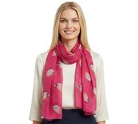 GFM® Women’s Premium Soft Robin Birds Print Scarf, Long 180x90cm Oversize Wrap Shawl, Lightweight Ladies Accessory for Spring, Summer & All Seasons-Christmas, Mother's Day, Gift for Her (PSCF-RN)