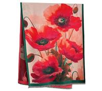 GFM® Women's Cashmere-Texture Pashmina Style Ladies Scarf Shawl Wraps for Autumn, Winter,Christmas (FRLSHL-CC)(Poppy Red)(FRLSHL-64)