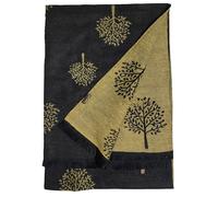 GFM® Women's Cashmere Texture Wool Blend Ladies Shawl Wrap - Mulberry Trees - Black Mustard - (FS)(MBSHL-859-B-KLMTD)