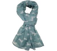GFM® Women's Dachshund Dog Sausage dog Print Scarf - Light Teal (DG-01-HLTL)