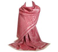 GFM® Women's Pashmina Style Ladies Scarf Shawl Wrap (FRL5)(2066-Red Gold)(PASH-2066-LL)