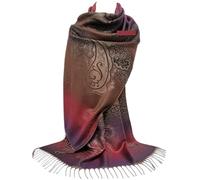 GFM® Women's Pashmina Style Ladies Scarf Shawl Wrap-Lightweight Soft-Floral Rose Paisley Geometric Ombre Designs-All Seasons (FRL6)