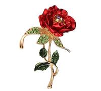 GFM® Women's Poppy Flower Ladies Men's Brooch Pin for Remembrance Day (DRV)(BRCH-PPY-2203)