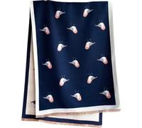GFM® Women's Robin Birds Print Cashemere Texture Warm Thick Shawl - Autum, Winter Crhistmas-Navy Blue -(RNSHL-AT-902-GHNL)