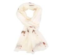 GFM® Women's Robin Birds Print Christmas Scarf - Spring, Summer, All Seasons Scarf