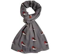 GFM® Women's Robin Birds Print Christmas Scarf - Spring, Summer, All Seasons Scarf