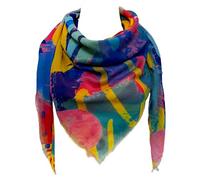 GFM® Women's Square Scarf - Picasso Inspired Love Hearts - Spring Summer - All Seasons Valentine Gift Scarf (Picasso-Love hearts)(SQ-PSCF-FS-8048-A)