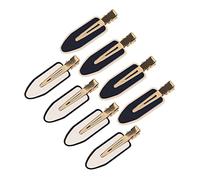 GFORI 8PCS Black&White Stitching No Bend Hair Clips-No Crease Hair Clips,Woman Girl Hair Clips For Makeup, Salon Hairdressing Bangs No Dent Alligator Hair Clips Duck Billed Hair Clips Accessories (Black&White)