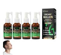 GFOUK 3X Concentrated Mullein Lung Cleanse Spray,GFOUK Mullein Spray for Lungs, Herbal Cleansing, Cleanse and Respiratory Support (4)